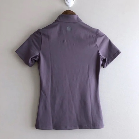 TKEQ Quinn Essential Horse Show Competition Stretchy Short Sleeve Shirt Purple - Picture 5 of 10